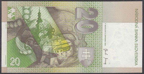 Slowakei 20 Korun 2004 UNC - Bild 3 von 3