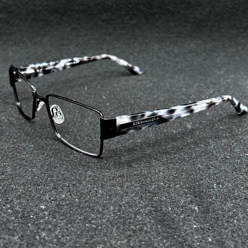 BCBGMAXAZRIA Lisbeth Eyeglasses Frame Black Marble Flex 54-16-135 Used