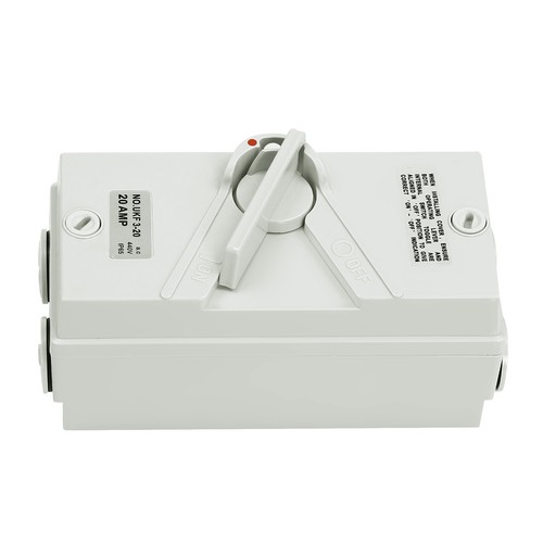 Interruptor de aislamiento montado en la pared de 3 polos 440V 20A Interruptor de aislamiento de seguridad impermeable - Imagen 16 de 24