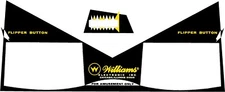 Williams 1967 Kickoff Kick Off Pinball Machine Apron Decal Set