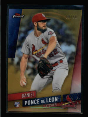 DANIEL PONCE DE LEON 2019 TOPPS FINEST #118 ROOKIE GOLD REFRACTOR #19/50 AY7004