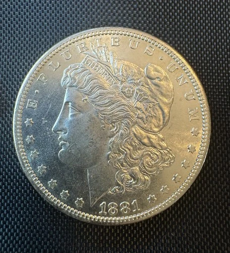 1881 S Morgan Silver Dollar $1 Coin 0.9 Fineness US Uncertified Collectible