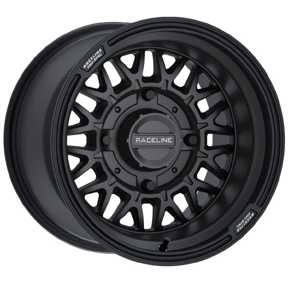Raceline Omega 15" Wheels/Rims Satin Black Polaris Ranger XP 9/1K (4) Foto 2 de 3