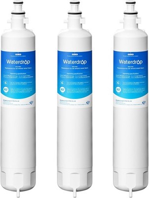 Waterdrop Refrigerator Water Filter, Replacement for GE  RPWFE (With Chip), 3