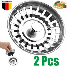 Für TEKA IKEA FRANKE Ersatz Küchenspüle Siebkörbchen Siebkorb Ablaufstopfen 80mm