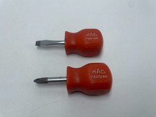 Mac Tools P3012ar 2 Stubby Phillips Prn1ar Flat Blade Screwdriver Set Mac Tools P3012ar 2 Stubby Phillips Prn1ar Flat Blade Screwdriver Set
