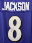 Lamar Jackson Signed #8 Baltimore Ravens NFL Jersey VSA COA MVP Heisman Winner