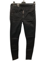 G-Star Damen Jeans, Skinny, Lynn Zipper Mid Skinny, Schwarz Rinsed, W26 L32
