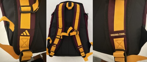 ADIDAS $85 Arizona State Sun Devils ASU 5-Star Team 2 Padded 16" laptop BACKPACK - Picture 6 of 16