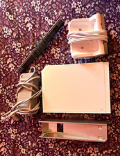 Nintendo Wii RVL-001 Console Bundle w/ 2 Remotes, 2 Nunchuks, Sensor Bar, AV