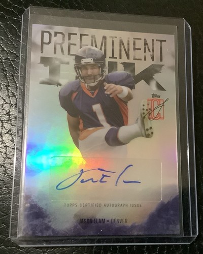 2024 Topps Signature Class Jason Elam Preeminent Ink Auto Refractor #PI-JE