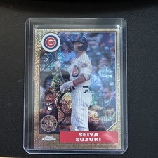 Seiya Suzuki 2022 Topps Chrome Silver Pack Mojo Refractor SP RC #T87C-16 Cubs