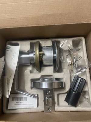 SCHLAGE EXIT LOCK A25D SAT 626  LATCH 10-025 DR 2-3/4''BS (READ)