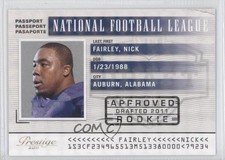 2011 Panini Prestige NFL Passport Holokote 53/100 Nick Fairley #27 1u9