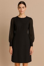 Rhoas Black Cocktail Dress Party Holiday NWT Chic Feminine Vtg Inspired XL