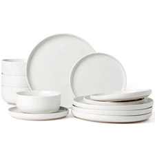 Daytona 12 Piece Stoneware Dinnerware Set Service for 4 Tableware By Joss & Main