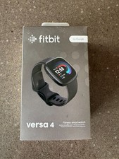 Fitbit Versa 4 smart watch new Graphite Aluminum Case Black Infinity Band