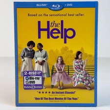 The Help Blu-ray DVD 2-Disc Combo Pack Viola Davis Emma Stone Drama Movie