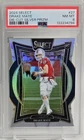 2024 Panini Select - Concourse Drake Maye #27 Silver Prizm Die-Cut (RC) PSA 8
