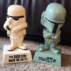 Funko Star Wars Stormtrooper & Boba Fett Plastic Bobbleheads 2011-Loose
