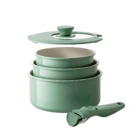 Topfset Redchef Mit Abnehmbaren Griffen, Antihaft-Keramiktopfset 16/18/20 Cm,...