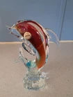 Vintage Murano Glass Dolfin. Very Colorful. Authentic.