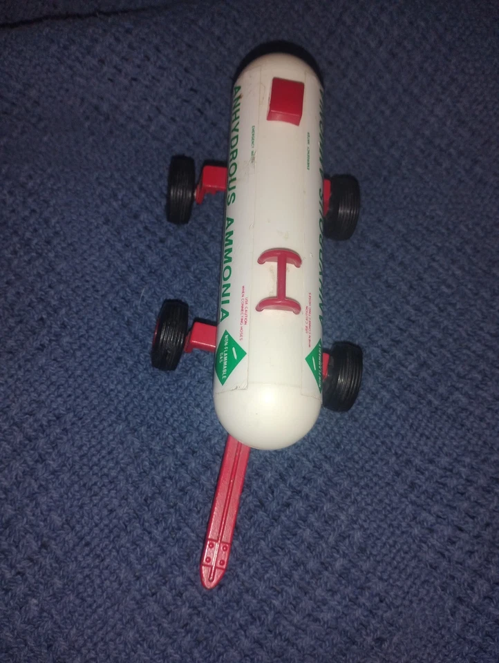 Implemento tractor John Deere tanque de amoníaco anhidro 1:64 vintage diecast blanco Foto 4 de 4