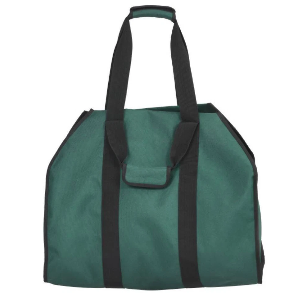 Bolsa portadora de leña resistente 24 pulgadas X12 pulgadas X 20 in. Verde Foto 2 de 4
