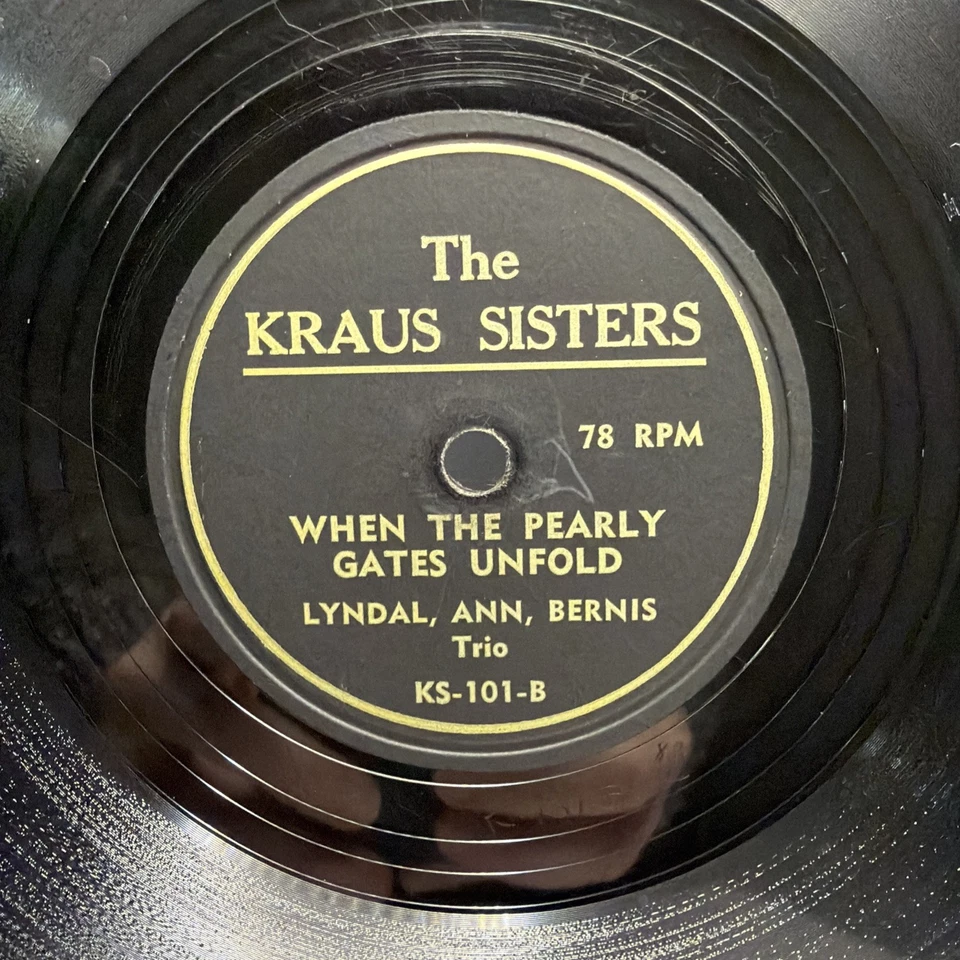 RARE - The Kraus Sisters – Known Only To Him / When The Pearly Gates Unfold - VG - Image 2 of 4