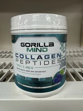 Gorilla Mind Collagen Peptides Powder - Hair, Skin & Nails -Blue Raspberry