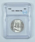 1952 Franklin Half Dollar MS64 FBL ICG *1009