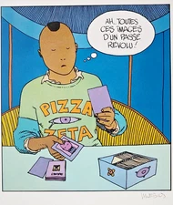 JEAN GIRAUD MOEBIUS 1984 SCREEN PRINT COLOR LITHOGRAPH ART PRINT SIGNED PG 5