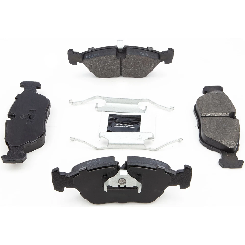 Front Disc Brake Pad Set Disc Brake Rotor fits 1988-1988 BMW 535is - Image 2 of 4