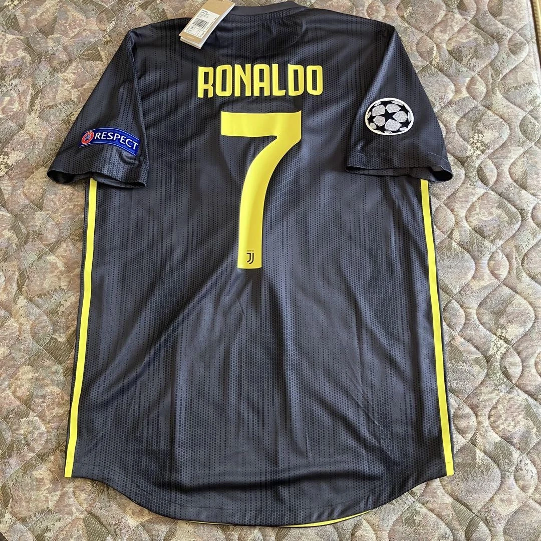 BNWT RONALDO #7 JUVENTUS 2018 2019 HOME PLAYER ISSUE Jersey UCL