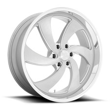 20 Us Mag U134 Desperado 20x8 6x5.5 Silver Brushed Milled Left Wheel 1mm Rim
