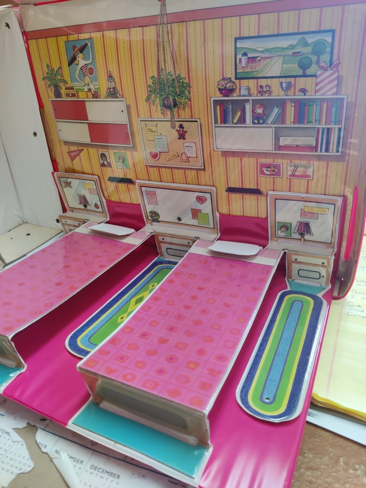 Vintage 1985 Fashion Doll Bedroom Case Barbie & Friends eBay