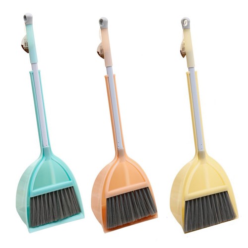 Kids Cleaning Toy Set Broom Brush Dustpan Pretend Toy Gift Set for Children