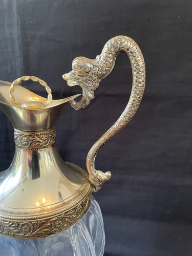 Carafe - Distillerie à boutons - Bologne Italie - G. Galbiati - Plaqué argent - - Photo 2 sur 8