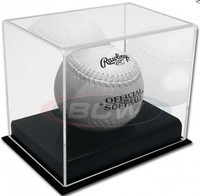 Bcw Deluxe Acrylic Softball Display - Sports Memorabilia Display Case Or Holder Bcw Deluxe Acrylic Softball Display - Sports Memorabilia Display Case Or Holder