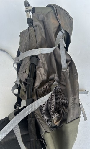 Vintage JanSport External Frame Outdoor Hiking Camping Backpack Bag Green Large - Picture 4 of 15
