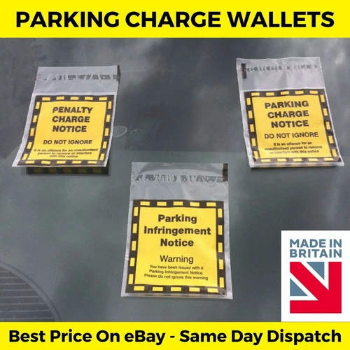Genuine PCN Penalty Charge Parking Infringement Ticket Notice Poly Wallets Bags
