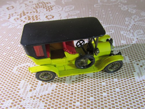 713Z Vintage 1969 Matchbox Y5 England Peugeot VC2 Ancestor 1907 Yellow Tacot - Picture 7 of 9