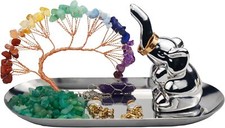 Elephant Ring Holder for Jewelry, Gifts Women, Silver 