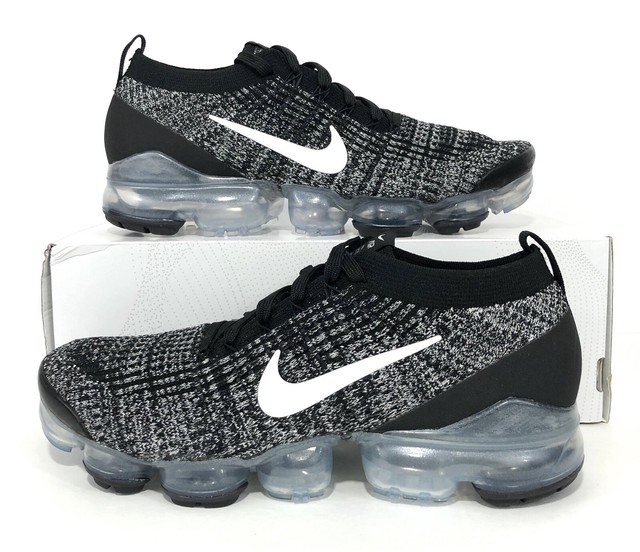 Nike Air Vapormax Flyknit 3 Black White Metallic Silver AJ6900-002 Men's Size 9 | eBay