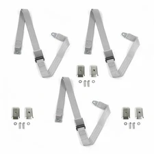 Ford 1957 - 1959 Airplane 2pt G/G Lap Bench Blt Kit w/BKTS 3 Belts