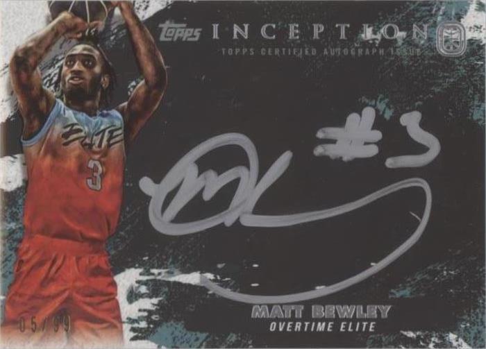 2021-22 Topps Inception OTE Overtime Elite - Matt Bewley #ISS-MB - 1 of 2