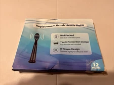 Replacement Tooth Brush Heads Refill- 12 Pack Box Is Tore