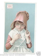 Victorian Trade Card ~ James Pyle's Pearline Soap ~ Sweet Little Dutch Girl