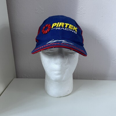 PIRTEK RACING CAP - ONE SIZE - BLAU - ANDREW JORDAN BESTICKT AUTOGRAMM AUTOS