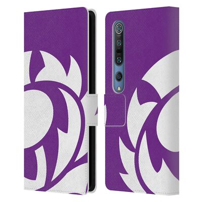 OFFICIAL SCOTLAND RUGBY OVERSIZED THISTLE LEATHER BOOK CASE FOR XIAOMI PHONES